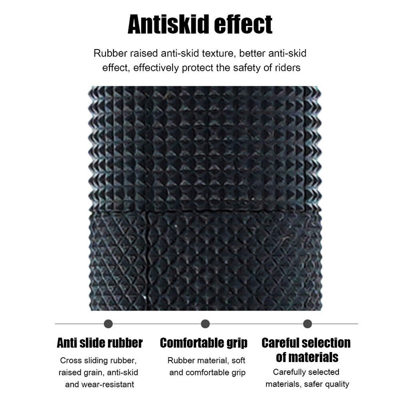 1 Pair Bicycle Handleable End Grips Rubber Non Brief Cycling Lock Handle Covers