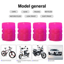 #A 4pcs Tire Valve Caps Illuminated Luminous Tire Cap Tire Stem Cap for Motorc