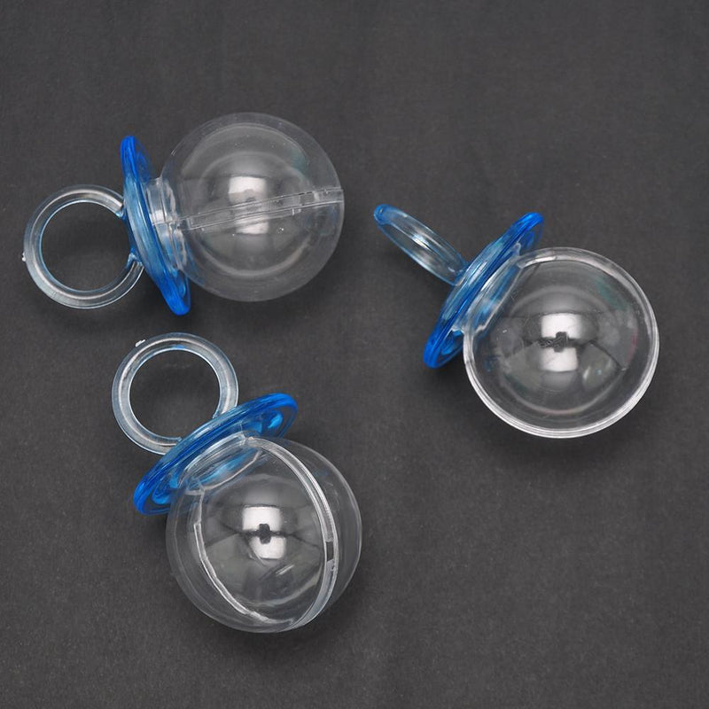 12pcs Pacifier Clear Candy Box Case Wedding Favor Baby Shower (Navy Blue) Newly