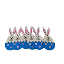 Hanging Easter Rabbit Hanging Ornaments Easter Wood Chips Easter Decorations