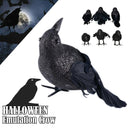 Artificial Crow Black Bird Raven Halloween Decor Prop Haunted Spooky Realistic`