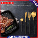 5pcs Stainless Steel Portable Dishes Set Travel Outdoor Camping Cutlery Tools