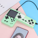 Pocket Handheld Game Console Gamepad 500 Video Games Player Gift (Green)