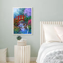 #A Colored Hearts Oil Paint By Numbers DIY Canvas Wall Art Picture Craft Home