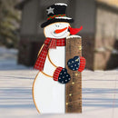 Snowman Gauge - Party Decoration - Measurement Welcome Yard Sign_