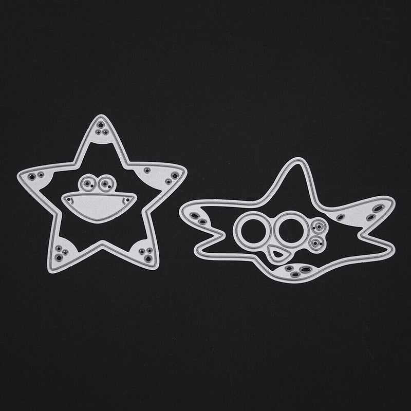 Snowvirtuos 4pcs Sea Star Metal Cutting Tools Stencils DIY Scrapbooking