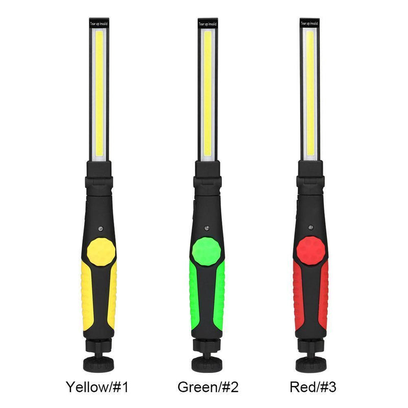 COB LED Torch Waterproof Inspection Light for Car Repair Workshop (Yellow)