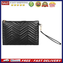 Retro PU Leather Embroidery Party Clutch Purse Pure Color Zipper Travel Wallets