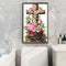 Diamond Painting Kit Flower Cross Full Square Drill Rhinestone DIY Decorati