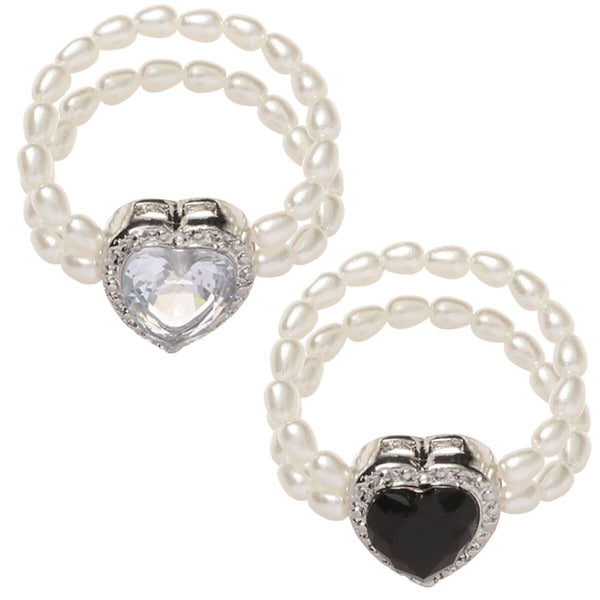 With Crystal Double Layer Popular Accessories Aadjustable Ring Jewelry