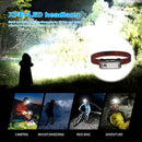 Type-C USB Rechargeable XPE LED Headlamp 4 Gear 400lm Waterproof Work Head Torch