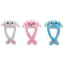 LED Glowing Rabbit Hat Winter Plush Moving Bunny Earflaps Cap