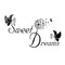 SWEET DREAMS Butterfly LOVE Quote Wall Stickers Bedroom DIY Decals 1 S6F7