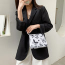 Retro Women Butterfly Plaid Pattern Shoulder Messenger Bag Ladies Small Handbags