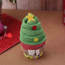 Christmas Cupcake Cotton Towels Xmas Gifts 30x30cm(Christmas Tree) Newly