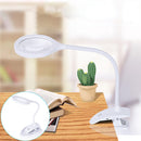 5x 10x Magnifying Illuminated Desktop Clip Loupe Banknote Inspection Magnifier