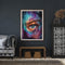 Home DIY Hand Painted Paint By Numbers Oil Canvas Pictures Starry Sky Eyes