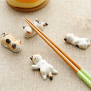 Fork Rest Luck Japan Cutlery Stand Ceramic Japanese Chopsticks Holder Lucky Cat