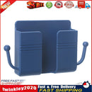Adhesive Remote Control Mobile Phone Charging Plug Organizer Rack (Blue) Newly