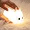 Rabbit LED Bedside Lamp Creative USB Remote Control Timing Night Lamp for Decor