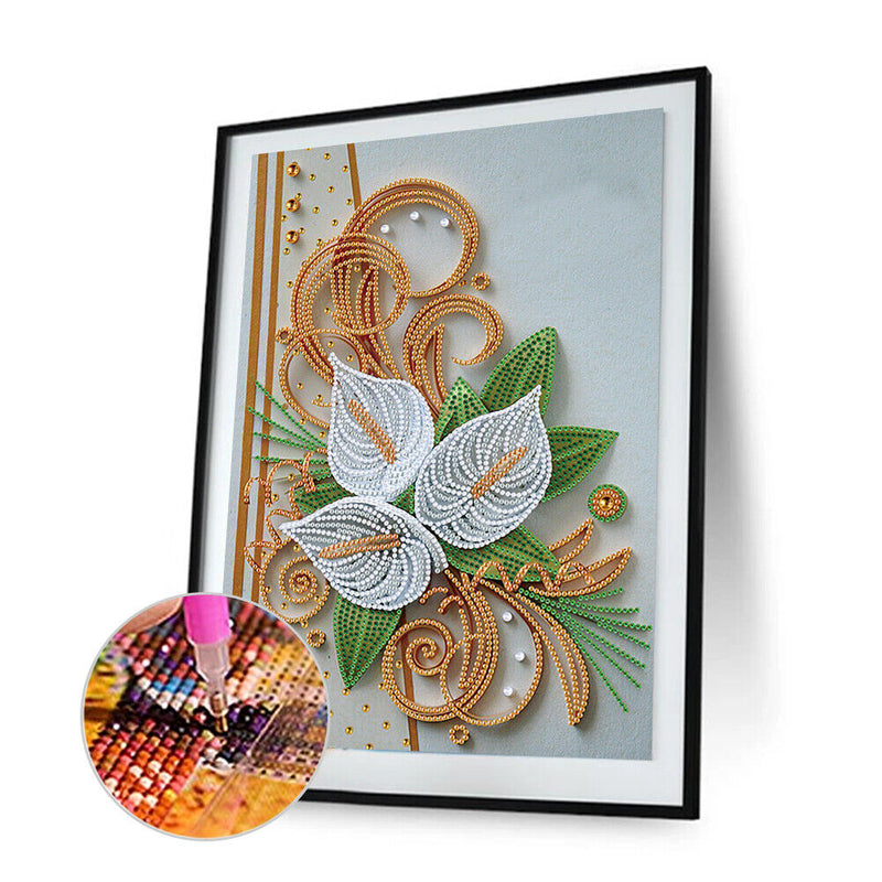 Diamond Painted DIY Quilling Paper Partial Special Rhinestone Picture Kits