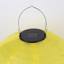Solar Nylon Lantern Lamp Waterproof Hanging Light Festival Decor (Yellow) Newly
