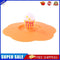Torx Silicone Cup Cover Heatproof Dustproof Cartoon Lid (Orange Popcorn)