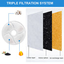 #A 147mm Carbon Filters Water Fountain Replacement for Pet Dog Cat Water Drinkin