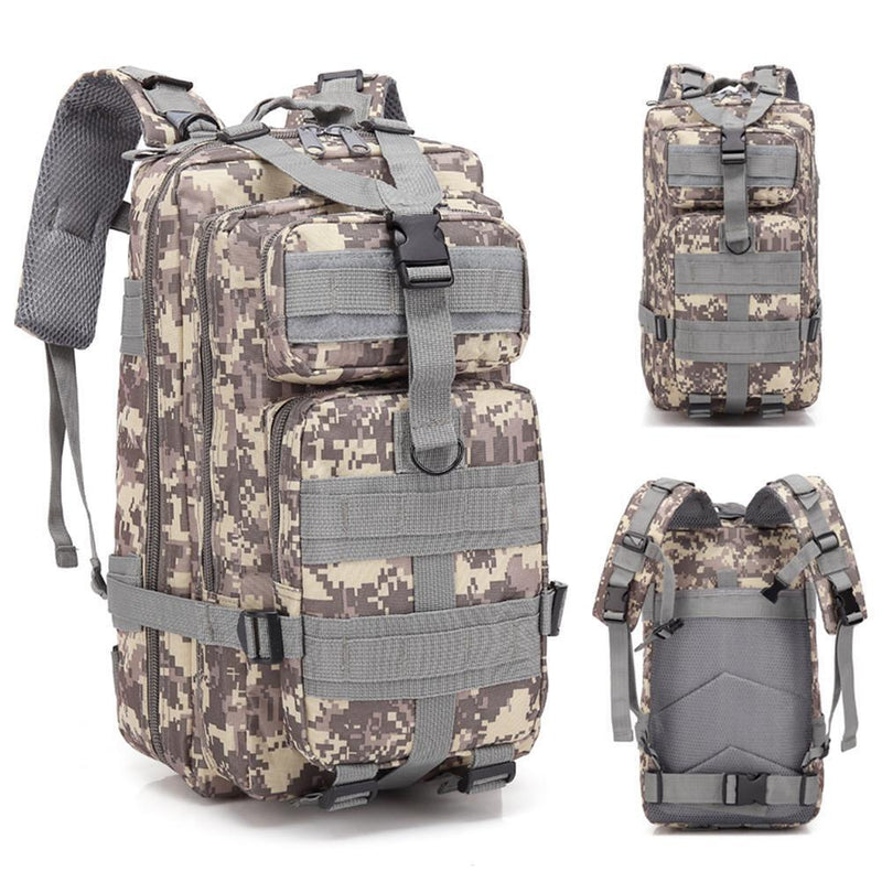 30L Outdoor Sport Waterproof Backpack Large Capacity Storage Rucksack (ACU)