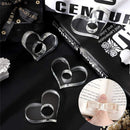 Acrylic Bookmarker Thumb Book Support Book Page Holder Love Heart Bookmark