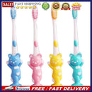 4pcs Baby Kids Training Soft-bristled Toothbrushes for Teeth Clean (Bear)