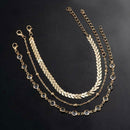 Fashion 3-Layer Anklet Crystal Bead Bracelet For Women X8Z9 2Q6W Jewelry W1Y2