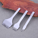 3pcs Europe Oblique Flat Cut French Leather Punch Carving Art Tool(3.38)