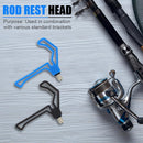 M3/8 Fishing Rod Rest Gripper Head Carp Fish Pole Holder Support (Blue)