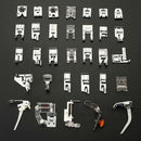 32 PCS Domestic Sewing Machine Foot Feet For Brother Singer Set