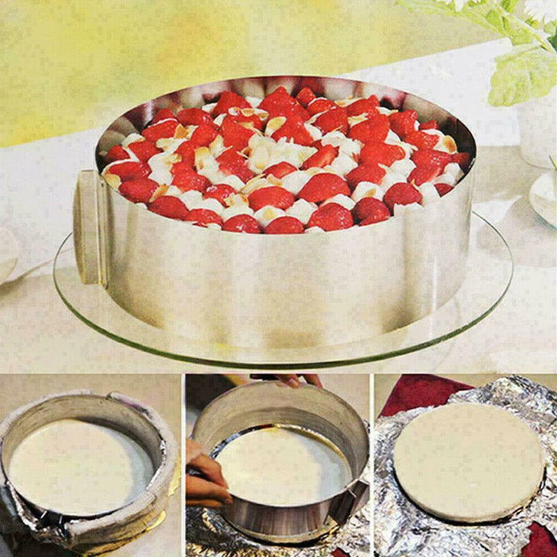 Round Mousse Mould Cake Steel Ring Pastry Mold Top L0C0 To M2R0 Baking 1Pcs C9Z5