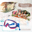 Children Swimming Goggles w/ Earbuds Anti Fog Swimming Glasses (Rose Red) Newly