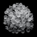 Plastic Microblading Tattoo Ink Cup Cap Pigment Clear Holder Container(B) Newly