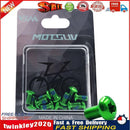 12x MTB Bike Disc Brake Rotor Bolts T25 M5x10mm Alloy Steel Screws (Green) Newly
