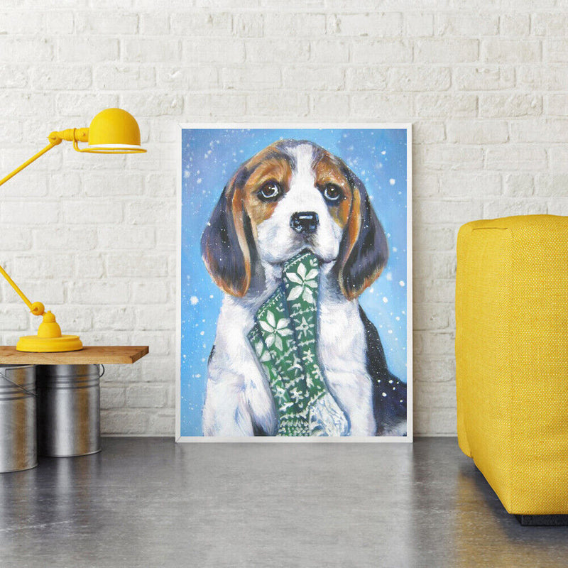5D DIY Diamond Painting Animal Dog Full Square Drill Wall Mosaic Picture Art Set