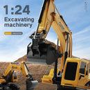 Remote Control Engineering Car Models 1/24 6 Channels RC Excavator Truck Toys