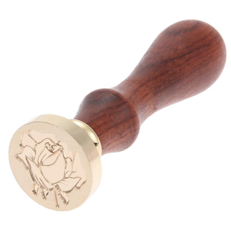 Copper Head Stamp DIY Paint Wax Envelope Sealing Seal with Wood Handle(m003