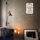 Life Rules Retro Metal Plate Tin Sign Plate Wall Art Decoration Accessories