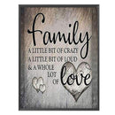 Full Cross Stitch 11CT Family Love Counted Embroidery DIY Home Decoration Gifts
