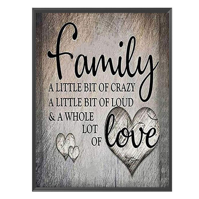 Full Cross Stitch 11CT Family Love Counted Embroidery DIY Home Decoration Gifts