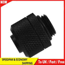 G1/4 External Thread for 9.5X12.7mm Soft Tube Computer Water Cooling Black
