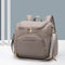 PU Large Capacity Diaper Bag Mommy Bag Backpack for Travel Totes (Grey)