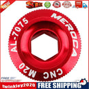 Mountain Bike Tooth Plate Crank Screw Cap Crankset Crank Cover (Red M20)
