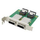 Dual Ports Mini SAS Internal SFF-8087 to External HD SFF-8088 PCI SAS Adapter