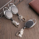 Anti-Lost Clip ID Name Card Badge Holder Lanyards Keychain Clip Retractable